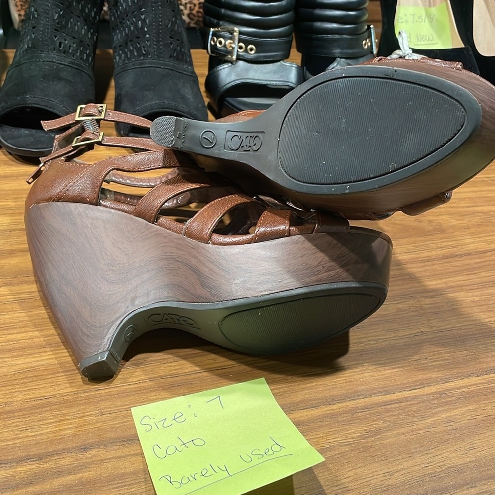 Brown heels